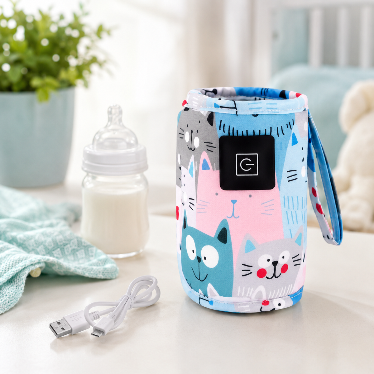 USB Babyflaschenwärmer – Immer trinkbereit, überall! Tarnung