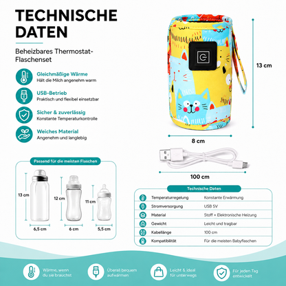 USB Babyflaschenwärmer – Immer trinkbereit, überall!