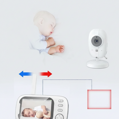Babyphone HD 3,5'' – Sichere Nachtsicht & Echtzeit-Temperaturanzeige