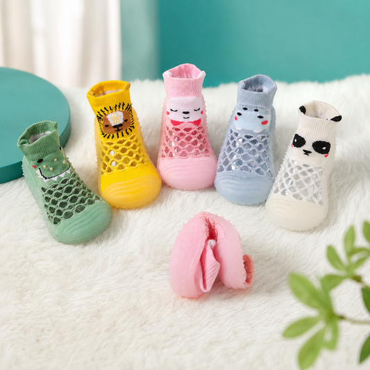Rutschfeste Babyschuhe – Weich, Atmungsaktiv & Bequem für Erste Schritte