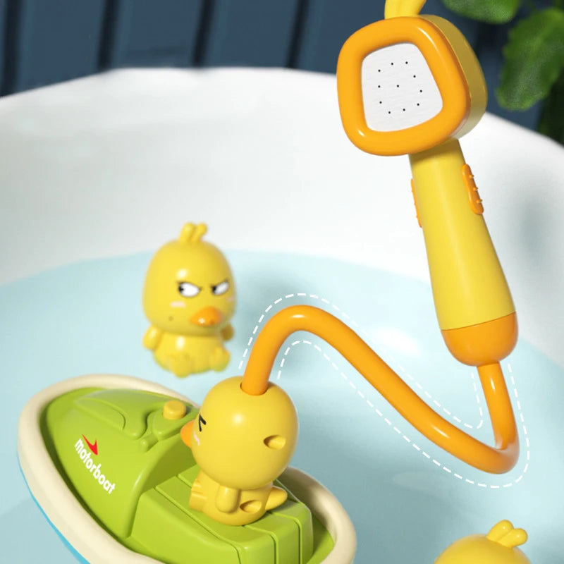 Enten Badespielzeug für Kinder mit Motorboot und Duschfunktion