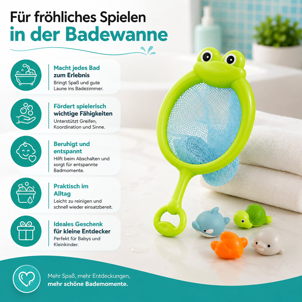LED Badespaß – Farbenfrohes Lichtspiel für kleine Entdecker!