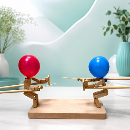 Holzfiguren Ballon Spiel für Kinder