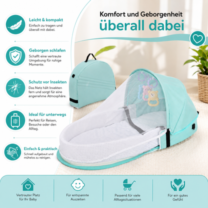 Battilo Babynest – Sicherer Schlaf & Schutz überall!