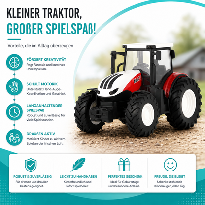 Bauernhof-Spaß pur! RC Traktor mit LED-Licht & realistischem Klang
