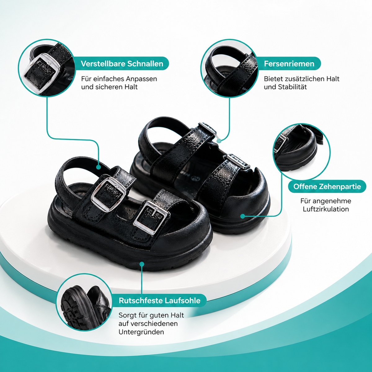 Weiche Anti-Beleg Baby Sandalen – Sicher, Atmungsaktiv & Sommerleicht