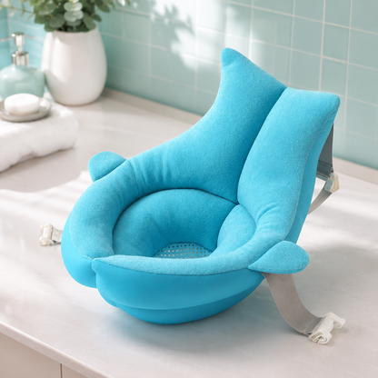 Blühende Babybadewanne – Komfort trifft Sicherheit Blau