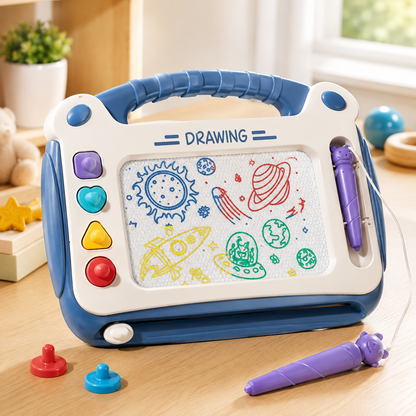 Magnetische Maltafel – Kreatives Spiel & Lernspaß für Kinder! Blau