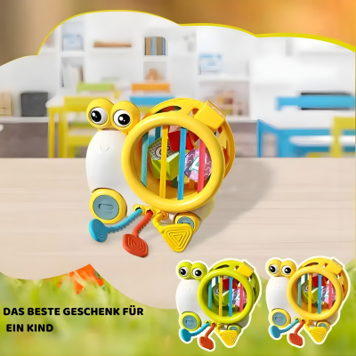 Baby Schnecke Sensorik Spielzeug mit Formen Sortierer