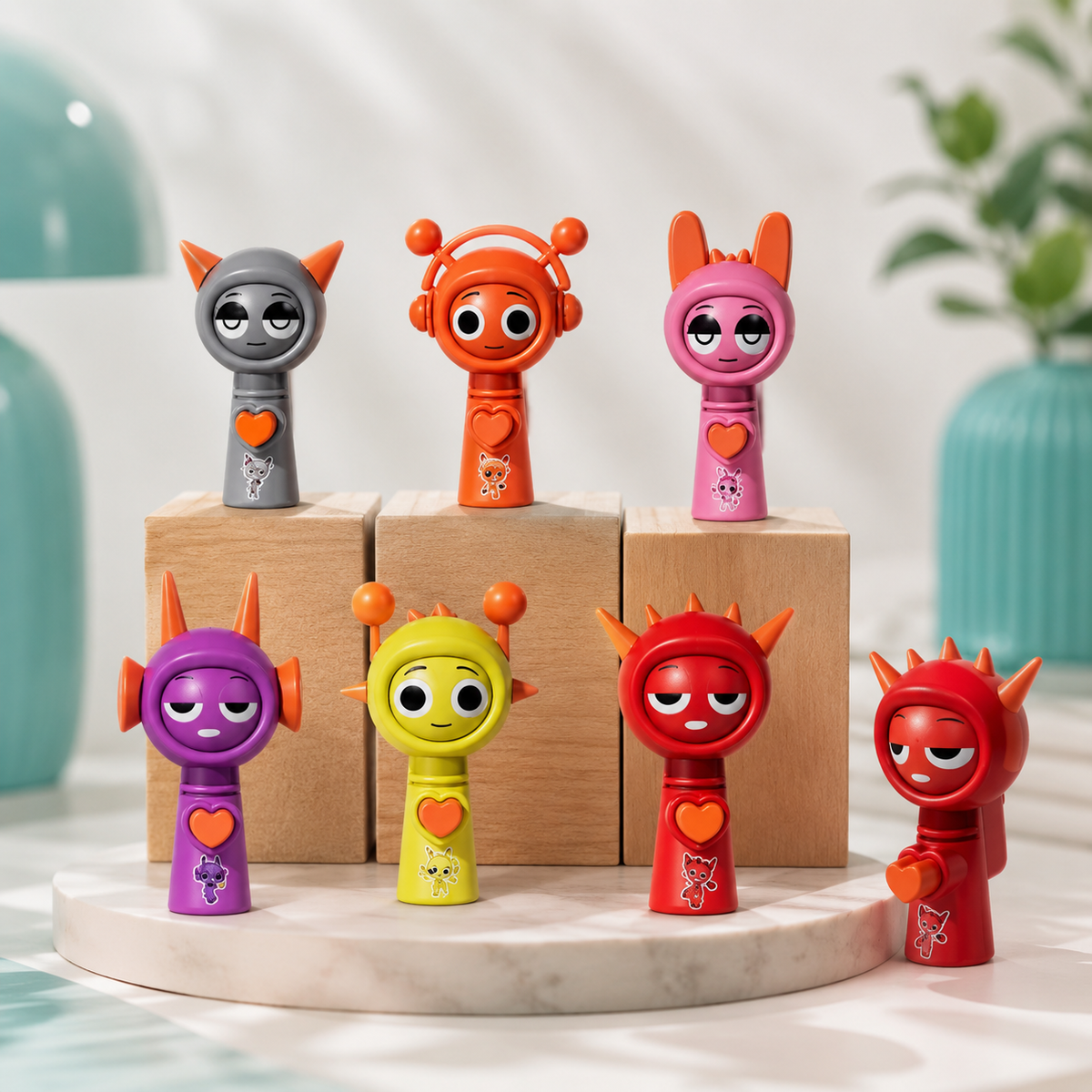 Sprunki Sammelfiguren-Satz – Gesichtsveränderungs-Minispielzeug für Fans