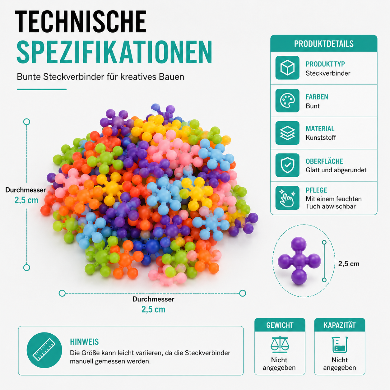3D-Schneeflocken-Bausatz – Drehbare Bausteine für kreativen Spielspaß