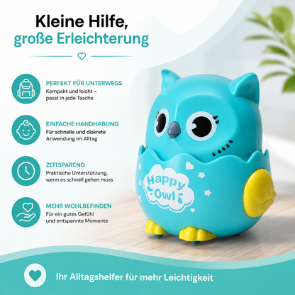 Interaktive Eulen-Rutschfigur – Spielspaß zum Aufziehen für Kinder
