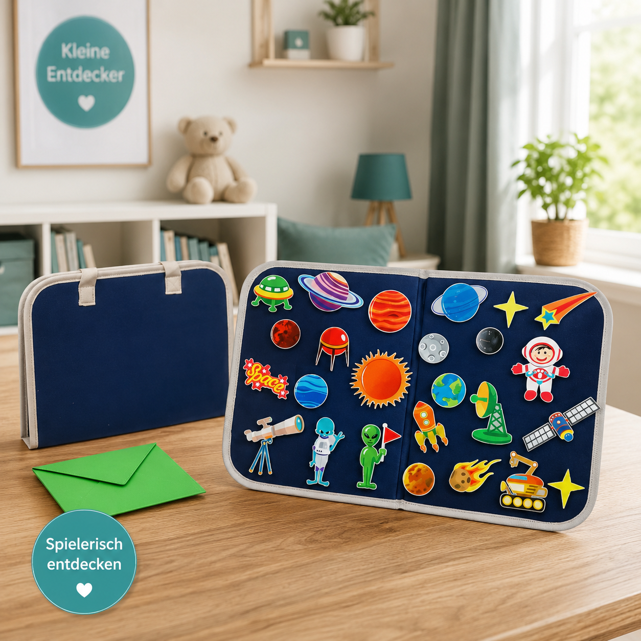Montessori-Weltraum-Filzboard – spielerisch lernen & entdecken