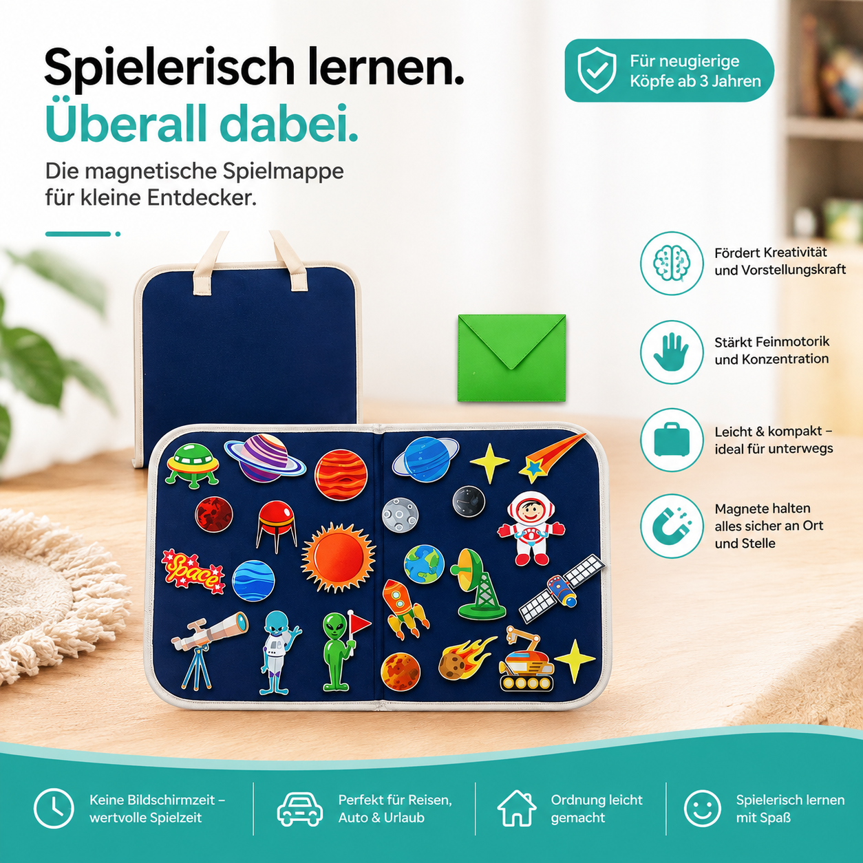 Montessori-Weltraum-Filzboard – spielerisch lernen & entdecken
