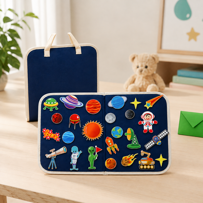 Montessori-Weltraum-Filzboard – spielerisch lernen & entdecken