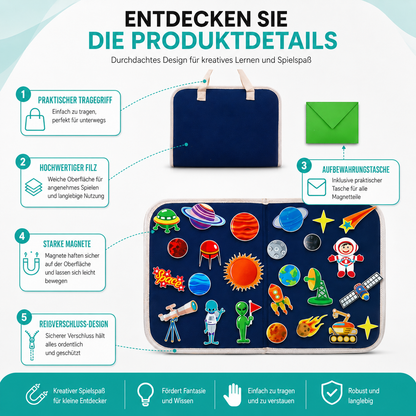 Montessori-Weltraum-Filzboard – spielerisch lernen & entdecken