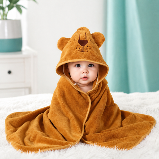 Kuschelweiche Baby-Wickeldecke 80 × 80 cm – Wärme & Geborgenheit Gelb