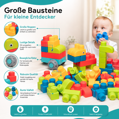 Weiche Bausteine für Kinder – Sicher bauen, spielen & lernen