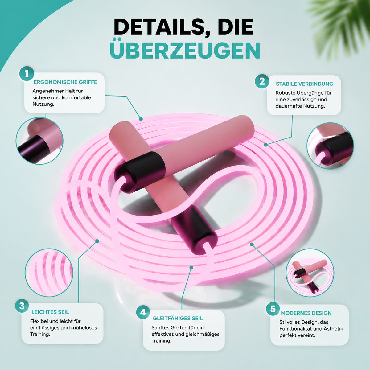LED Springseil für Kids & Erwachsene – Leuchtender Fitness-Spaß