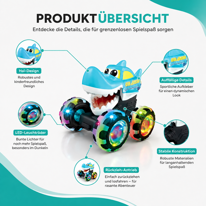 Leuchtender Monster-Truck mit Rückziehantrieb für Kinder