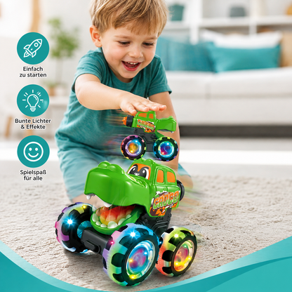 Leuchtender Monster-Truck mit Rückziehantrieb für Kinder