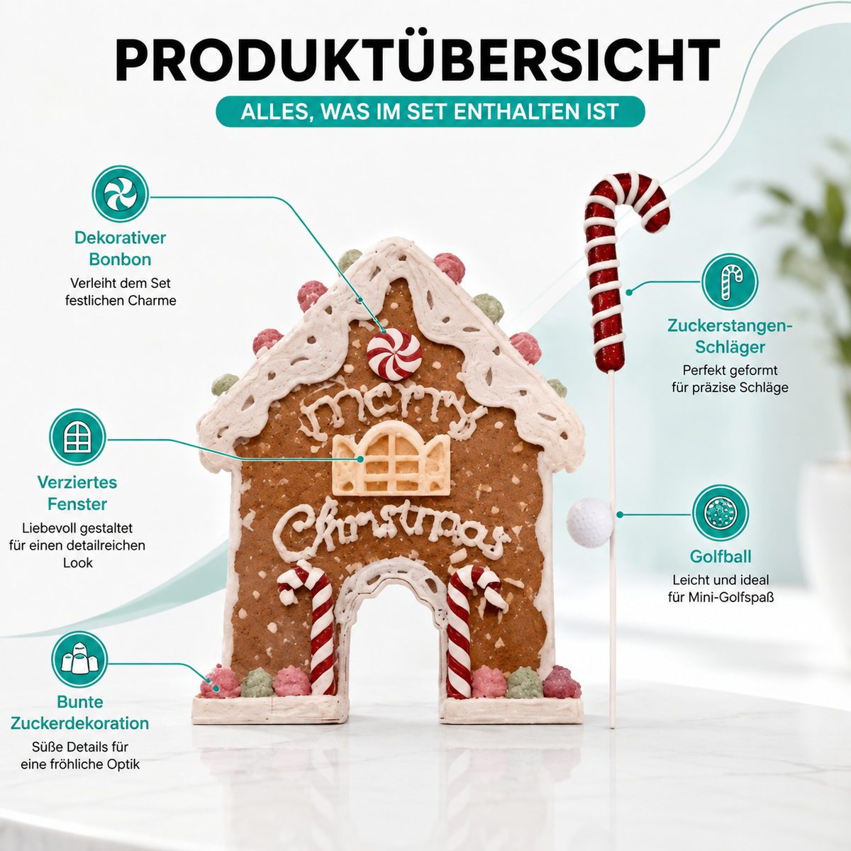 Weihnachts-Golfspiel-Set – Familienspaß für drinnen & draußen