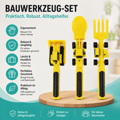 Bauwerkzeug-Besteckset für Kinder – Spielerisch essen lernen