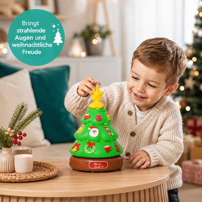 Magische Weihnachtsbaum Musikbox mit Seifenblasen & Licht
