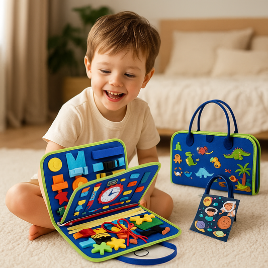 Entdecke die Montessori Busy Board – Spielend Lernen & Spaß!