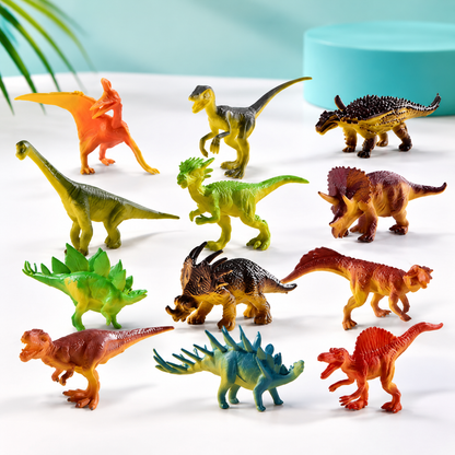 Dino Transport-LKW – Aktion, Fantasie & Spielspaß für Kinder Zufällige 12 Stück