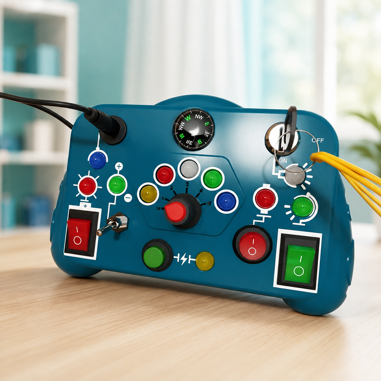 LED Montessori Busy Board – Interaktives Lernspielzeug Grün