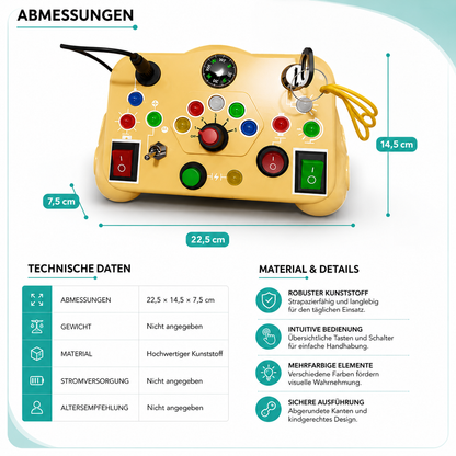 LED Montessori Busy Board – Interaktives Lernspielzeug