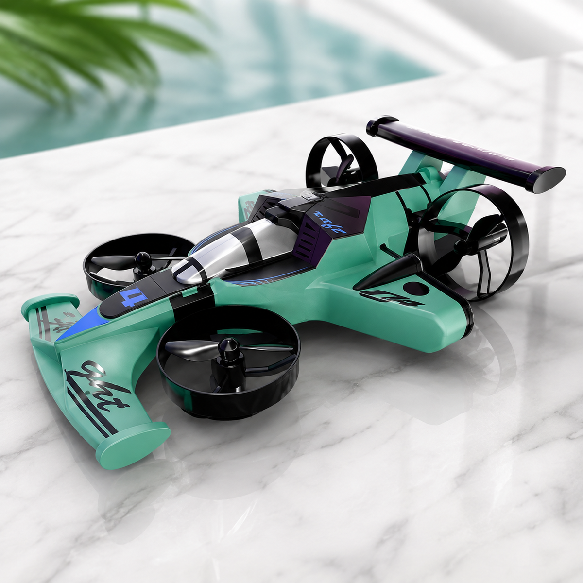 2-in-1 RC Flugzeug & Drift-Auto – Aktion in der Luft & Bin Boden