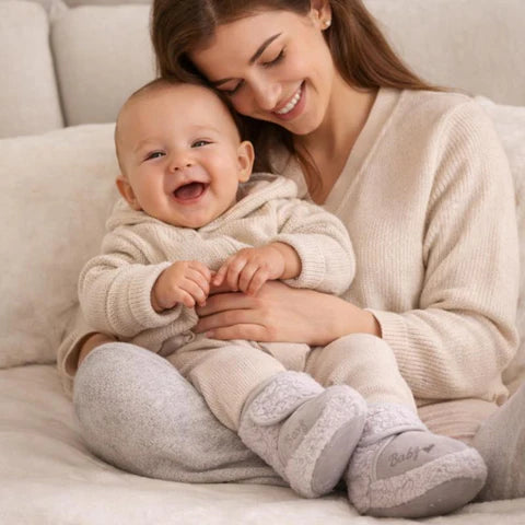 Winter Baby Schuhe mit Fleece – Warm, Weich & Rutschfest