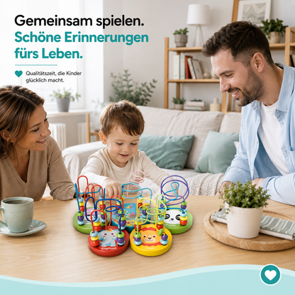 Baby Motorikspielzeug aus Holz – Montessori Lernspiel