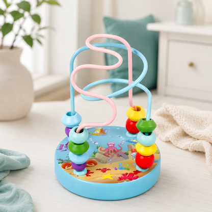 Baby Motorikspielzeug aus Holz – Montessori Lernspiel Pilz