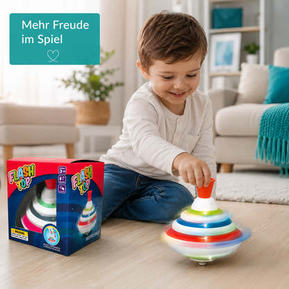 LED Musik Kreisel für Kinder – Leuchtender Lern-Spielspaß