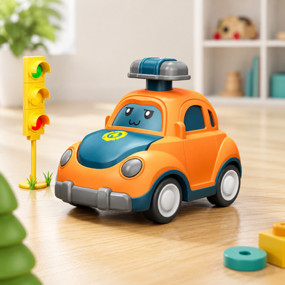 Drücken & Gehen Auto Spielzeug – Lern und Spielset Fahrzeuge Taxi