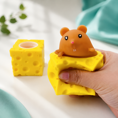 Lustig Maus & Käse Stress Spielzeug– Spiel, Spaß & Entspannung Gelb
