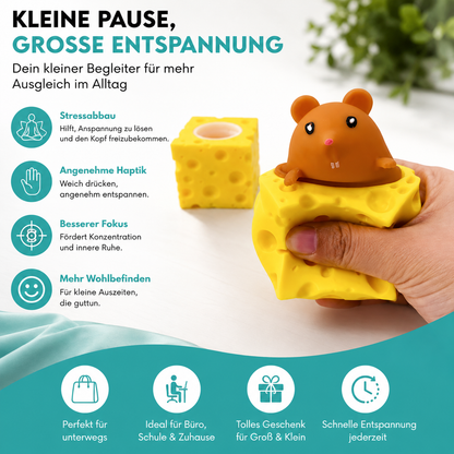 Lustig Maus & Käse Stress Spielzeug– Spiel, Spaß & Entspannung