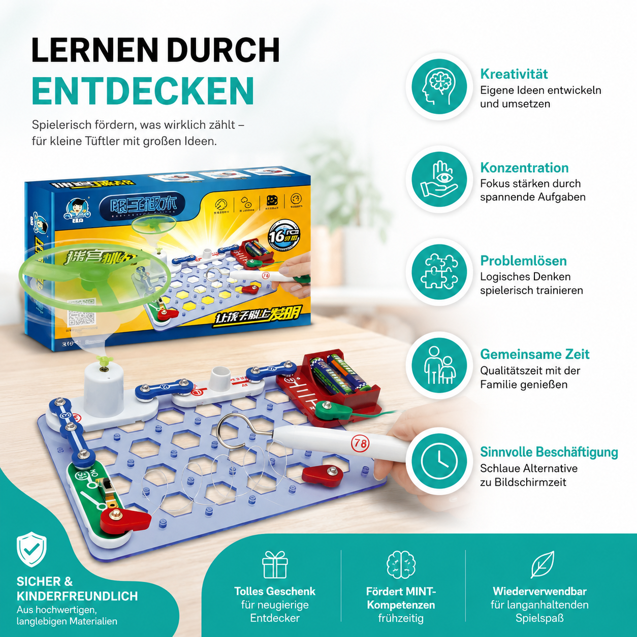 Intelligenter Elektronik Baukasten – Lernen durch Bauen & Experimentieren
