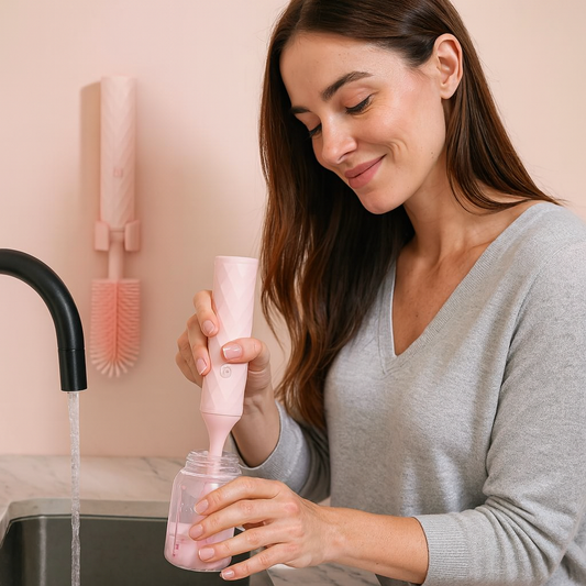 Elektrische Babyflaschenbürste – 360° Reinigung & Akku Power