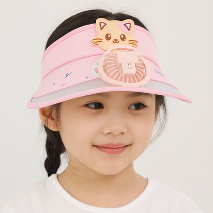 Sonnenschutz & frische Brise – USB Ventilator Cap für Kids