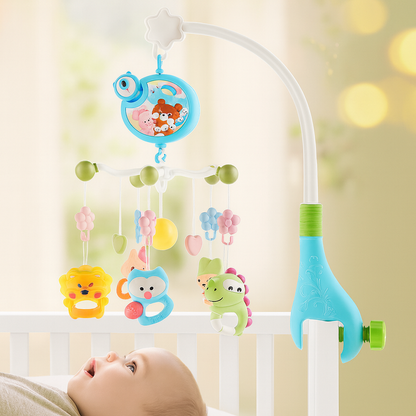 Babykrippe Musik Mobile Rassel Spielzeug, Licht & Fernbedienung