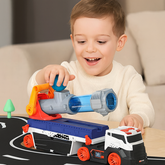 Legierungstruck mit Mini-Auto & Ball-Abschussvorrichtung