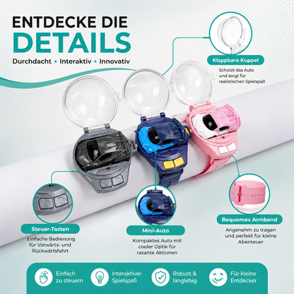 Mini-Auto am Handgelenk – Steuer-Spaß & Technik in Einem!