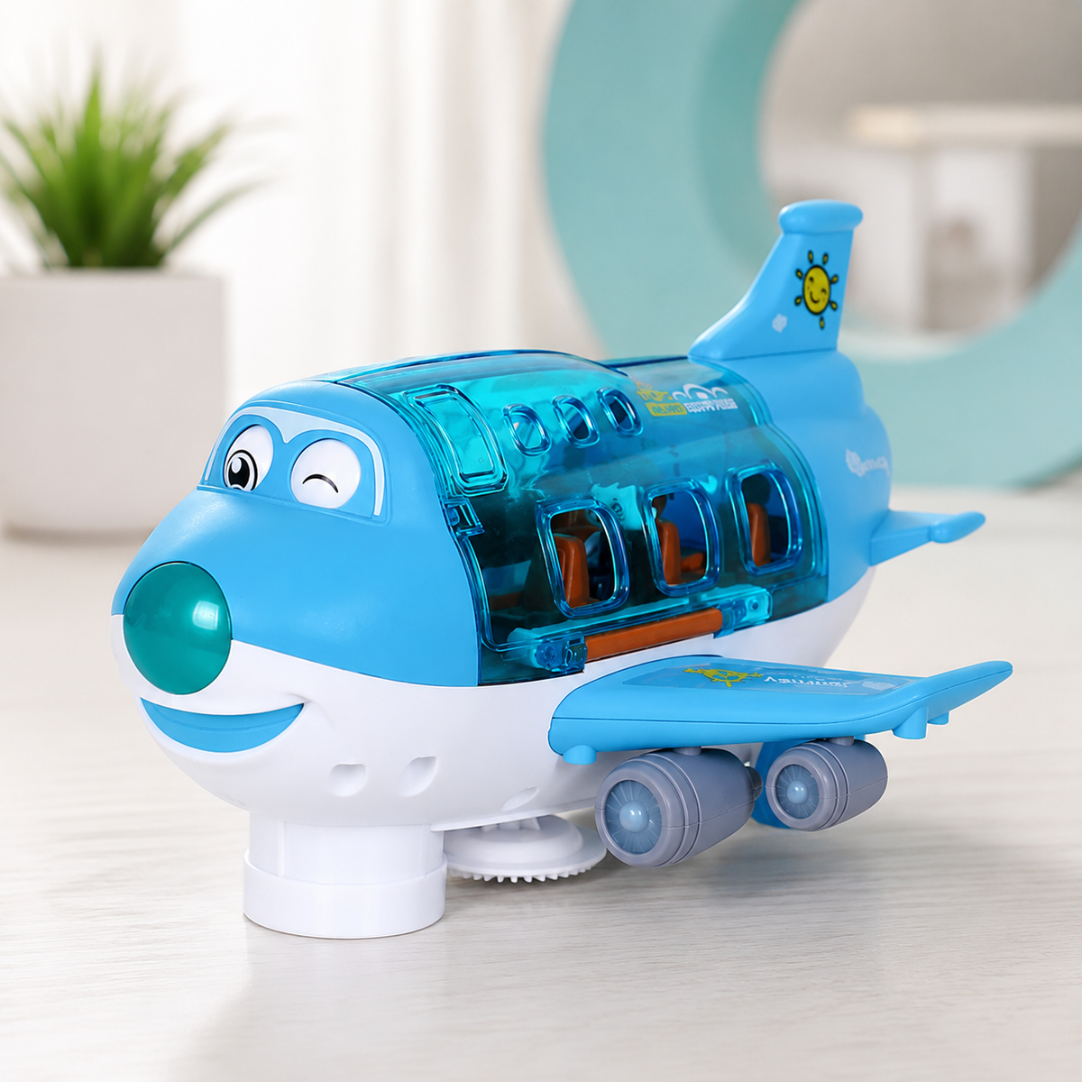 Coole Verwandlungsmaschine – Auto & Flugzeug in einem! Blau