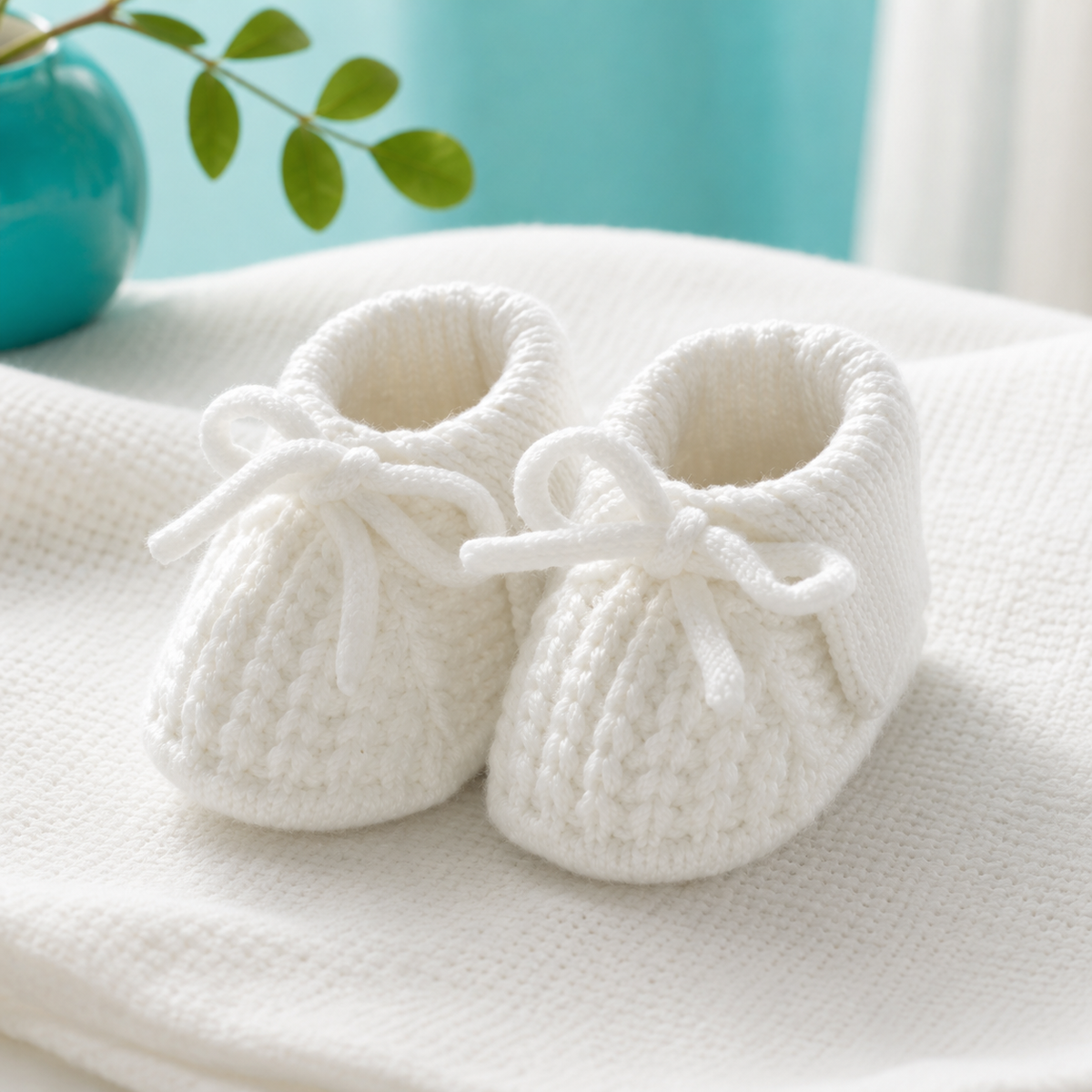Weiche Baby-Strickschuhe – Atmungsaktiv & sicher (0–18 Monate)