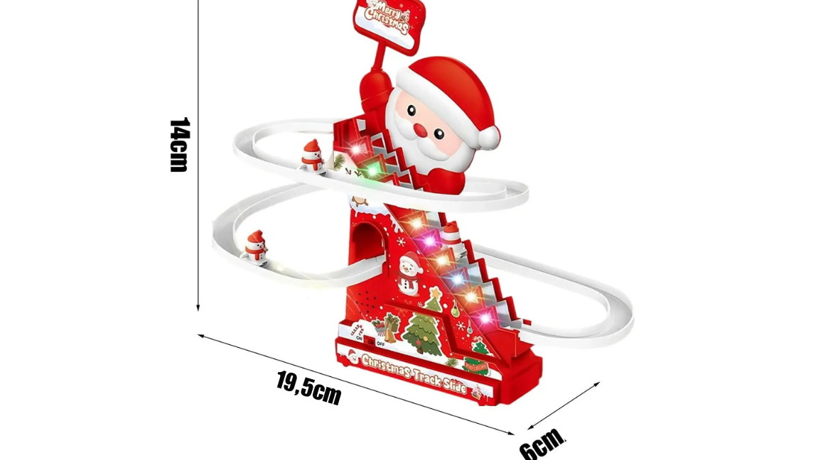 Magischer Schneemann-Coaster mit Licht & Musik – Xmas Spielspaß