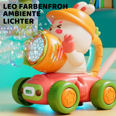 Magische Bubble-Maschine für Kinder mit Licht & Schiebestange